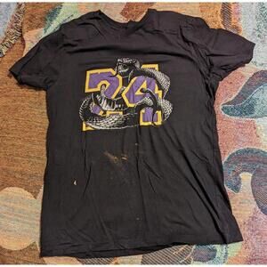Lakers Kobe Bryant Black Mamba 24 Shirt Black M